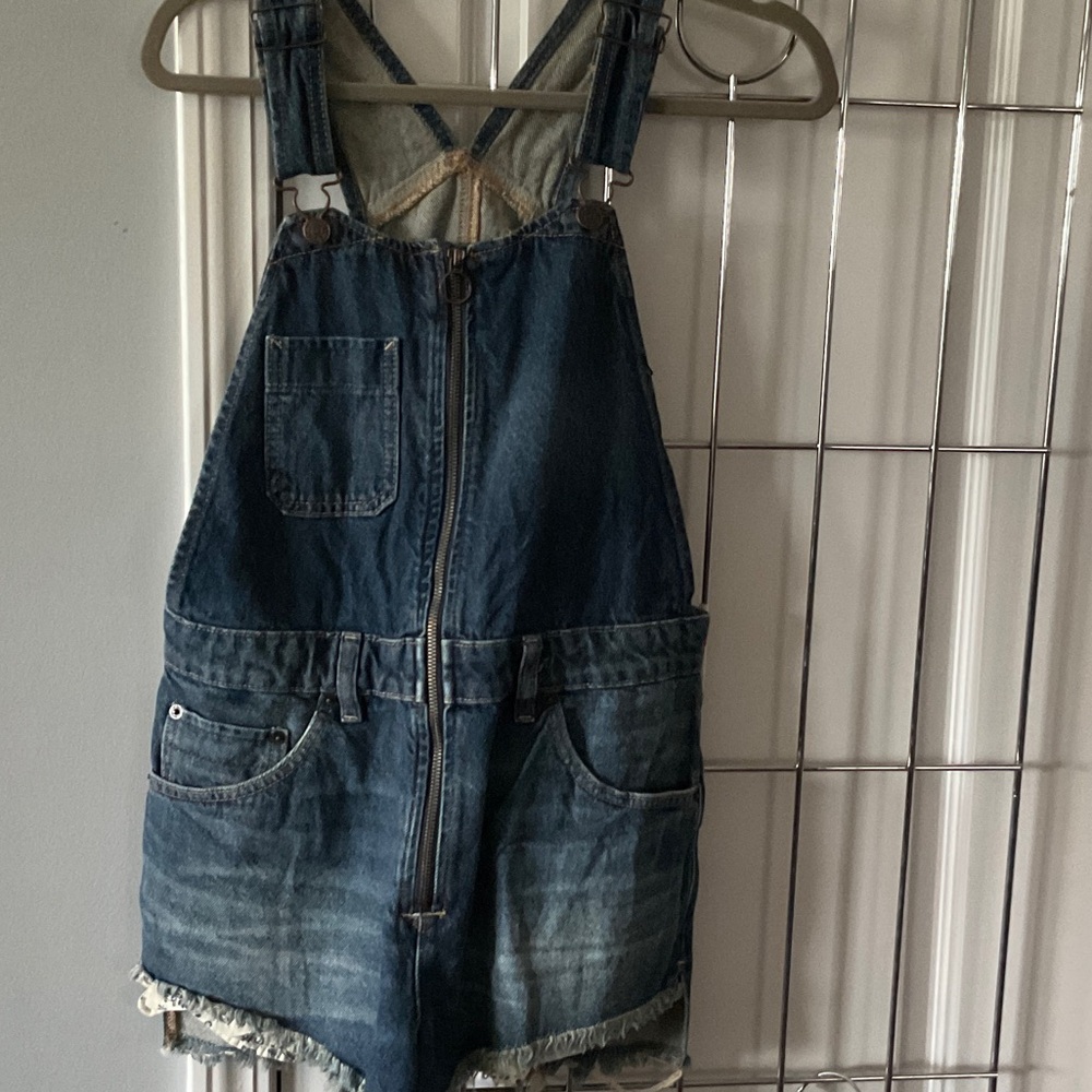 Free People Denim Jumpsuit